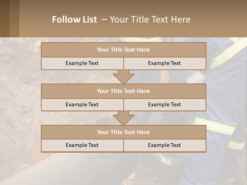 A Couple Of Men Working On A Pipe PowerPoint Template
