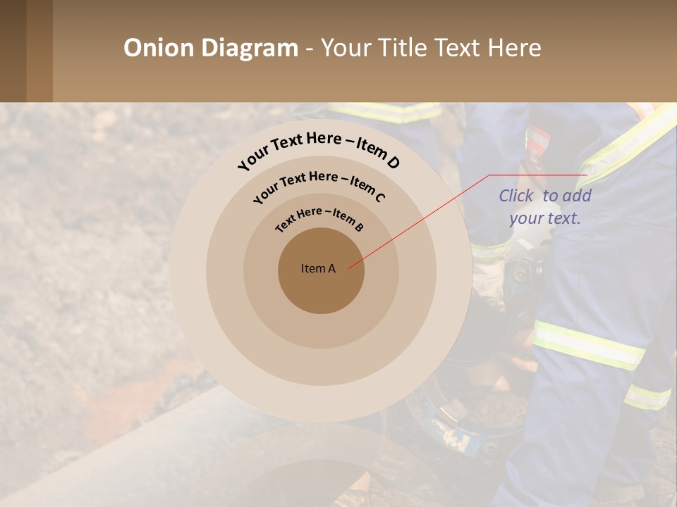 A Couple Of Men Working On A Pipe PowerPoint Template