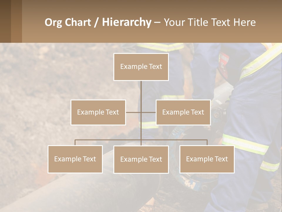 A Couple Of Men Working On A Pipe PowerPoint Template