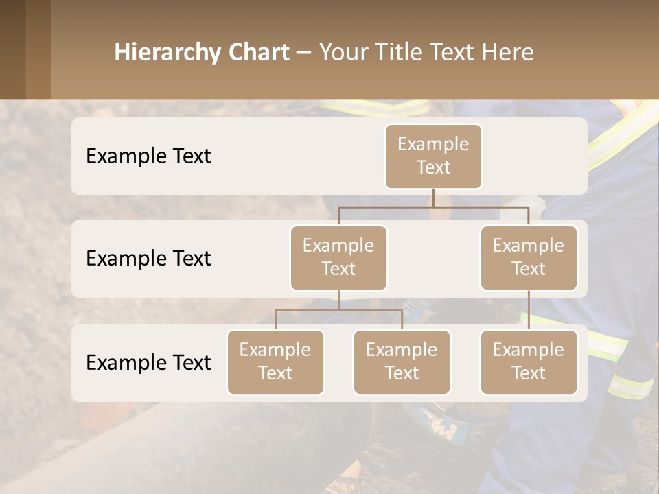 A Couple Of Men Working On A Pipe PowerPoint Template