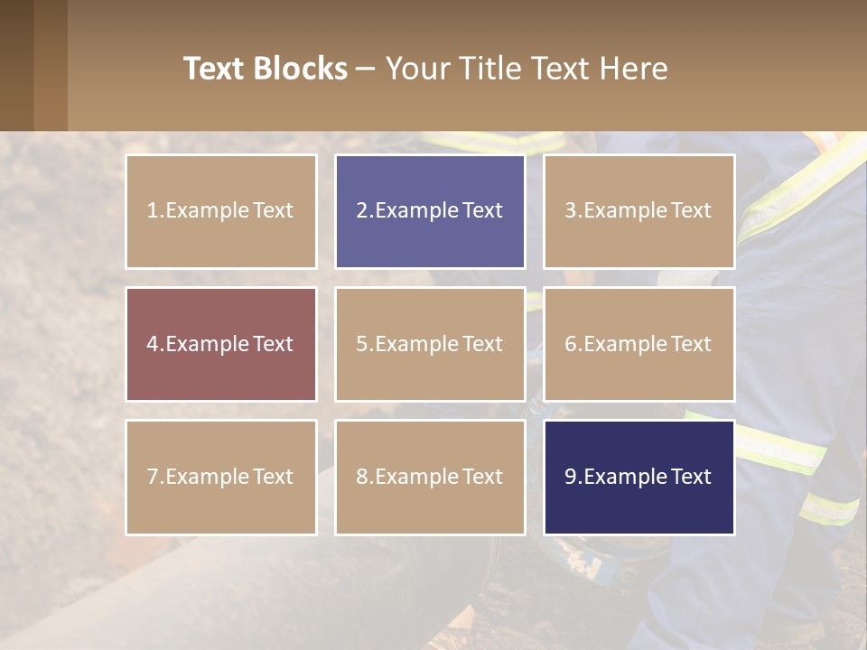 A Couple Of Men Working On A Pipe PowerPoint Template