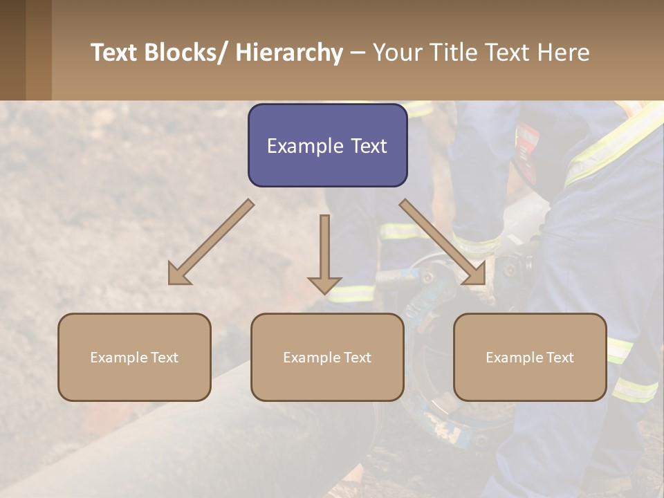 A Couple Of Men Working On A Pipe PowerPoint Template