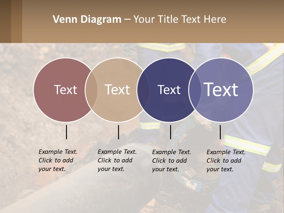 A Couple Of Men Working On A Pipe PowerPoint Template
