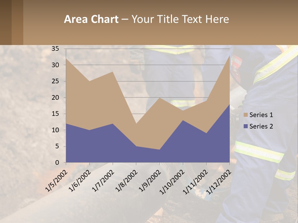 A Couple Of Men Working On A Pipe PowerPoint Template