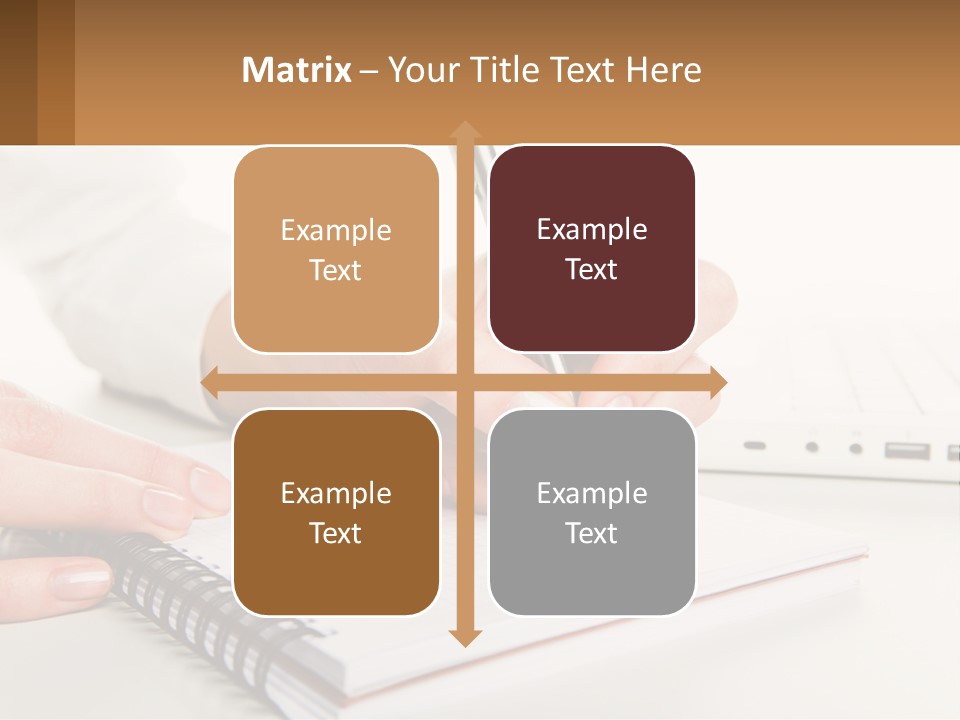 A Person Writing On A Piece Of Paper With A Pen PowerPoint Template