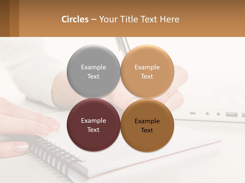 A Person Writing On A Piece Of Paper With A Pen PowerPoint Template