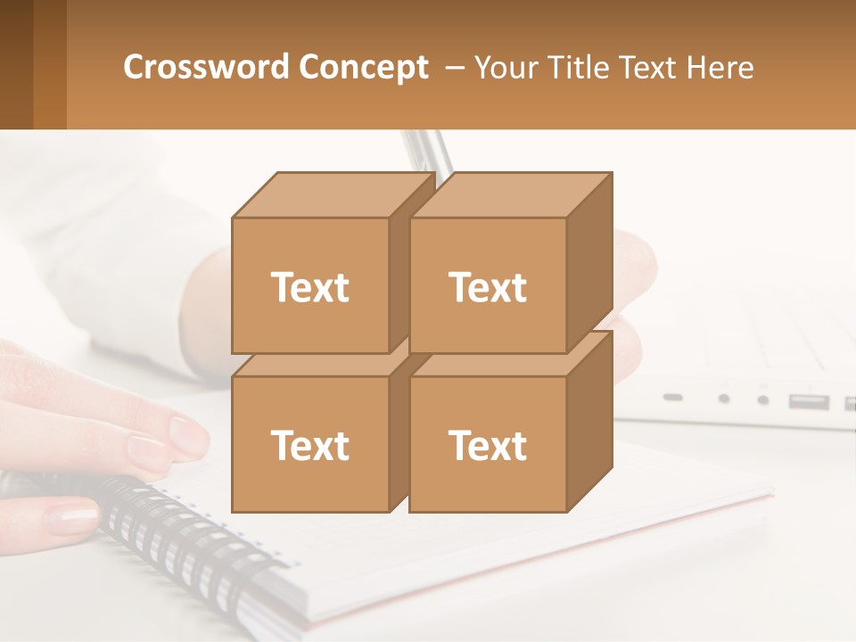 A Person Writing On A Piece Of Paper With A Pen PowerPoint Template