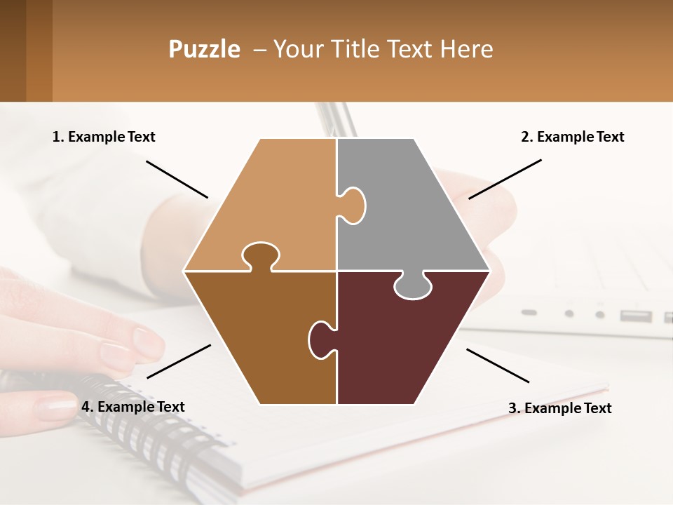 A Person Writing On A Piece Of Paper With A Pen PowerPoint Template