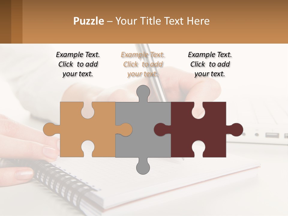 A Person Writing On A Piece Of Paper With A Pen PowerPoint Template