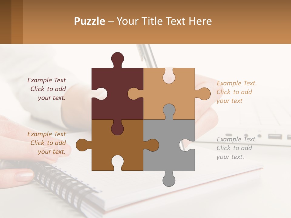 A Person Writing On A Piece Of Paper With A Pen PowerPoint Template