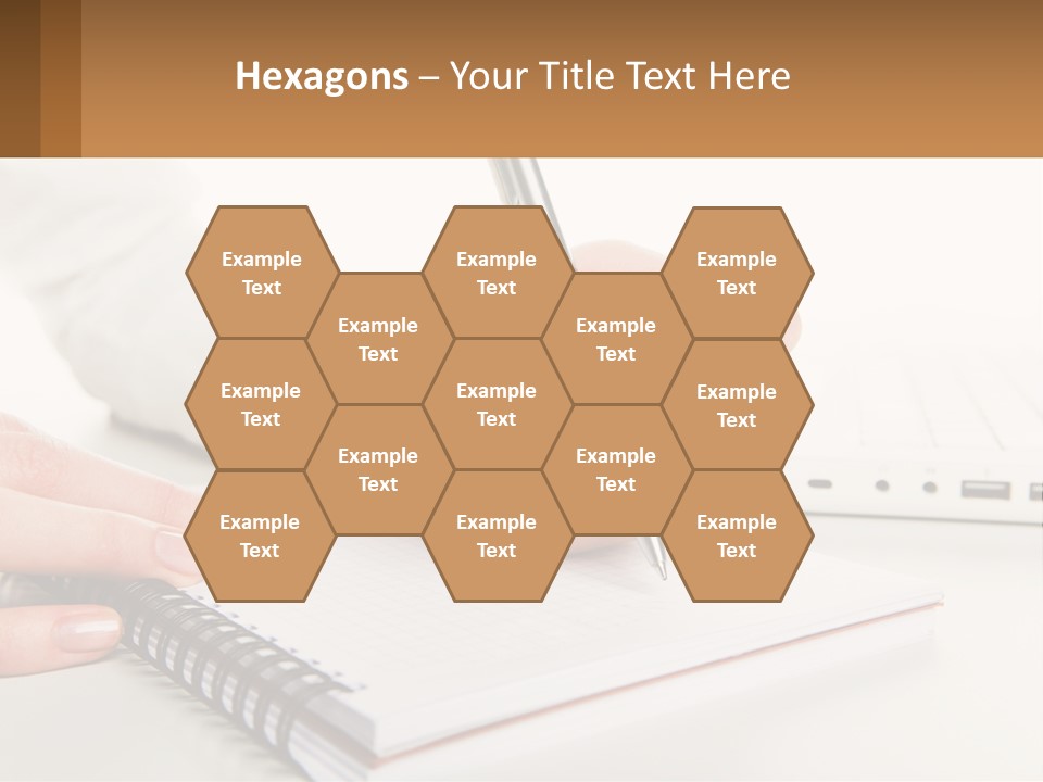 A Person Writing On A Piece Of Paper With A Pen PowerPoint Template