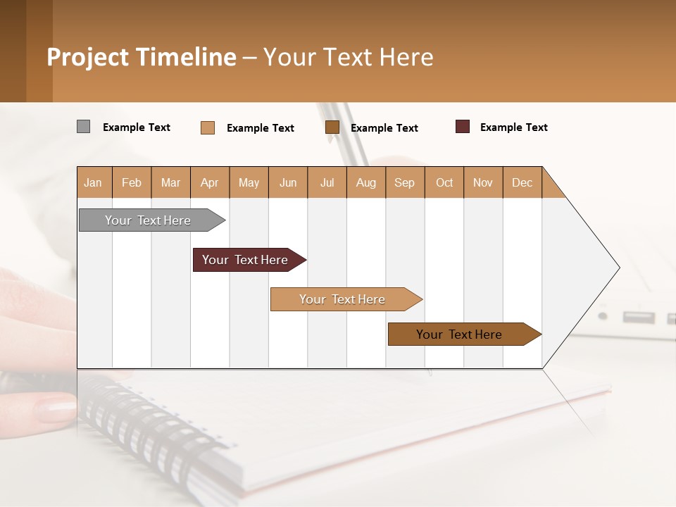 A Person Writing On A Piece Of Paper With A Pen PowerPoint Template