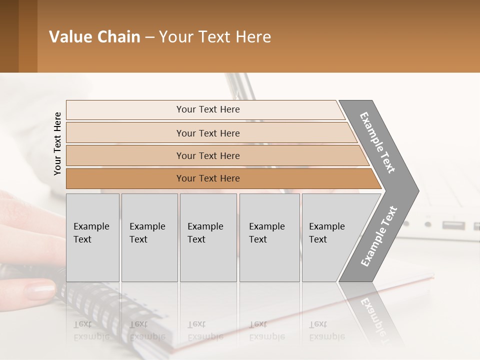 A Person Writing On A Piece Of Paper With A Pen PowerPoint Template