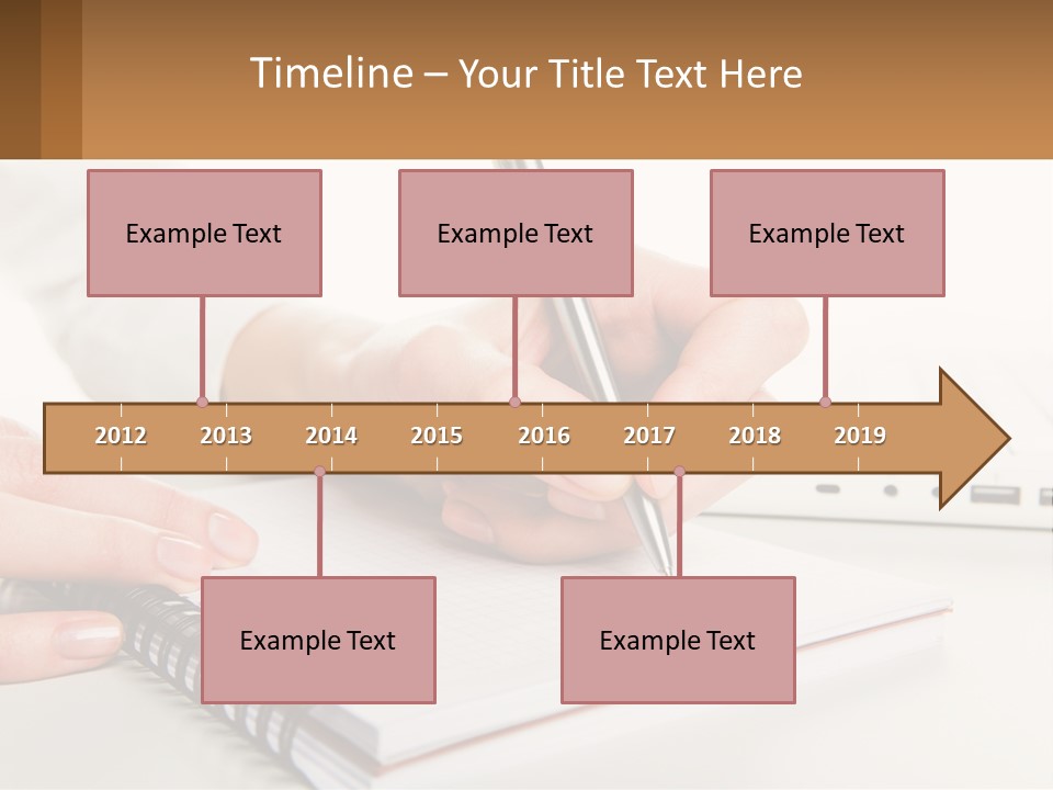 A Person Writing On A Piece Of Paper With A Pen PowerPoint Template