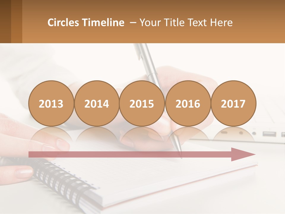 A Person Writing On A Piece Of Paper With A Pen PowerPoint Template