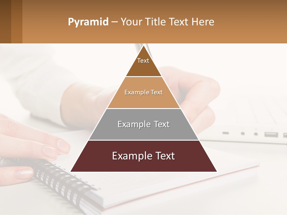 A Person Writing On A Piece Of Paper With A Pen PowerPoint Template