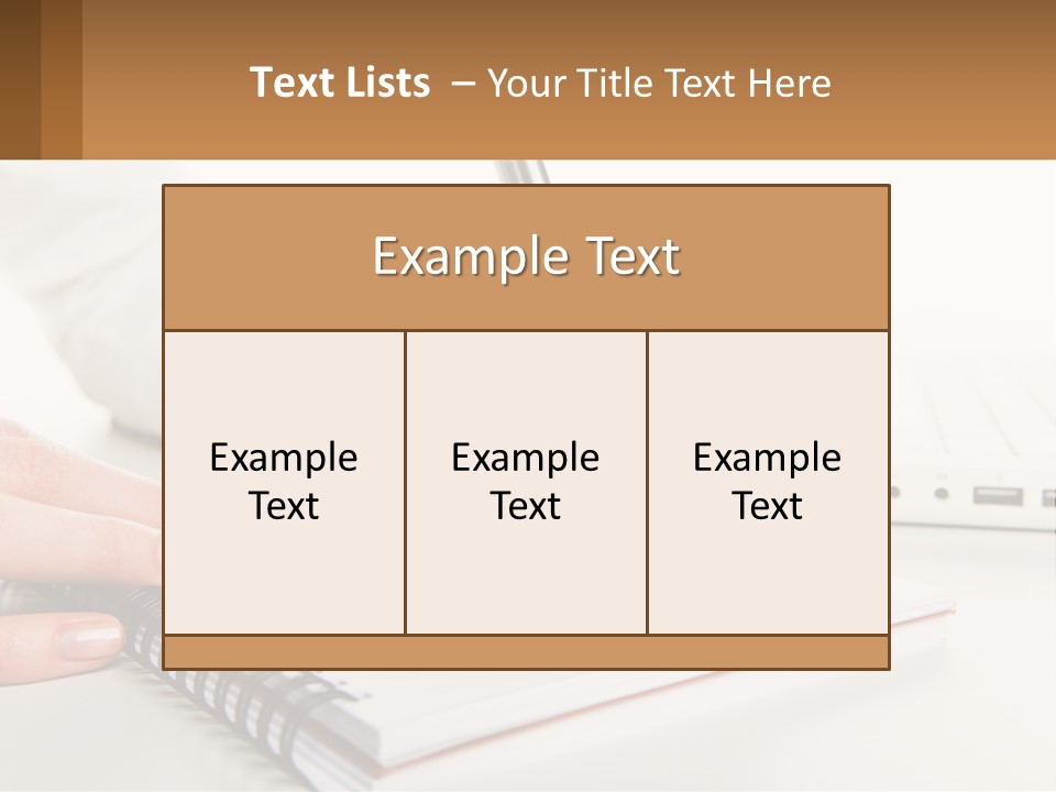 A Person Writing On A Piece Of Paper With A Pen PowerPoint Template