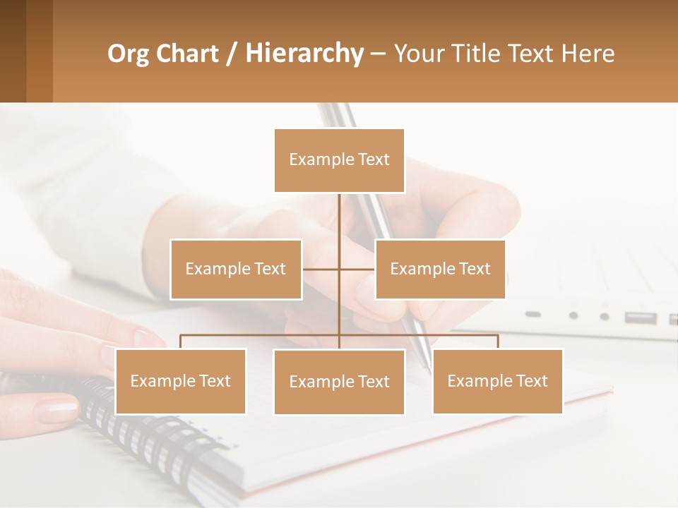 A Person Writing On A Piece Of Paper With A Pen PowerPoint Template