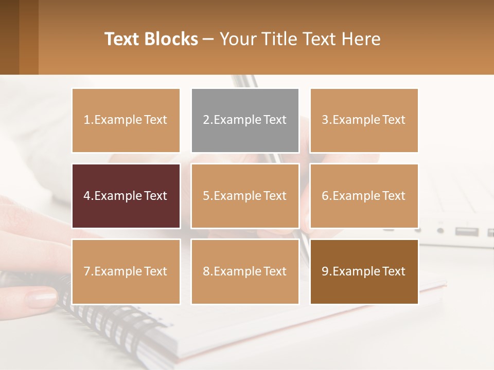 A Person Writing On A Piece Of Paper With A Pen PowerPoint Template