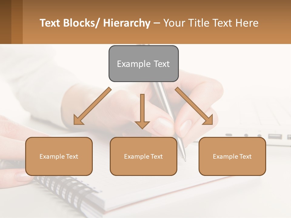 A Person Writing On A Piece Of Paper With A Pen PowerPoint Template