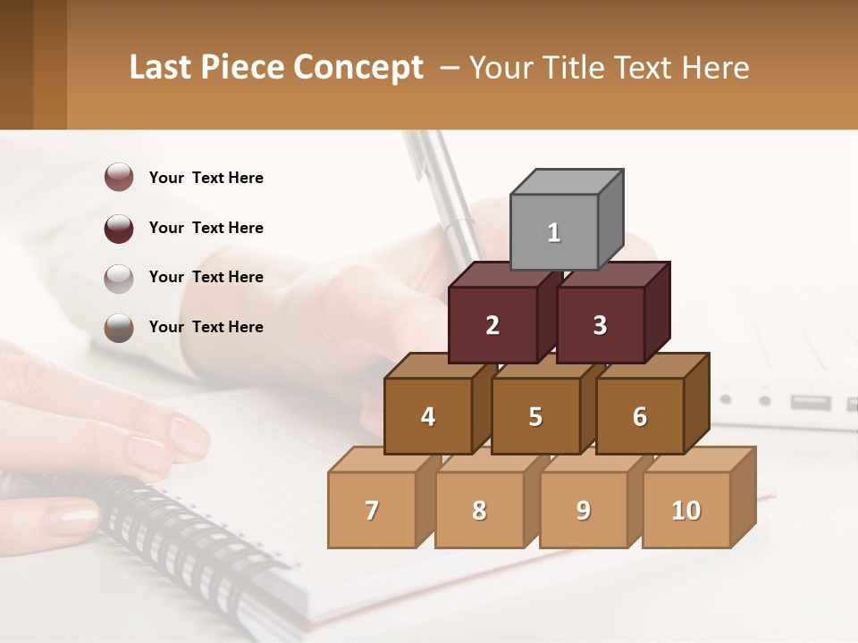 A Person Writing On A Piece Of Paper With A Pen PowerPoint Template