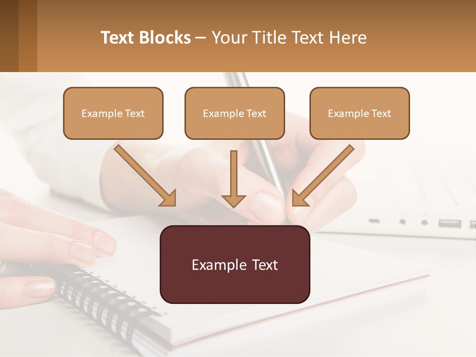 A Person Writing On A Piece Of Paper With A Pen PowerPoint Template