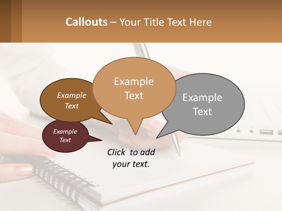 A Person Writing On A Piece Of Paper With A Pen PowerPoint Template