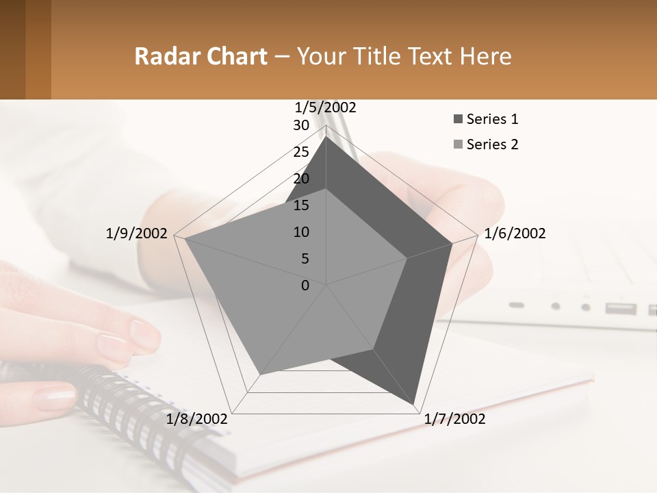 A Person Writing On A Piece Of Paper With A Pen PowerPoint Template