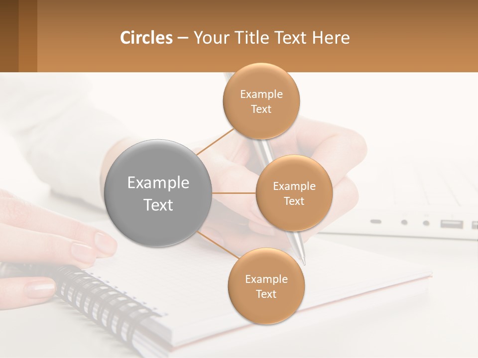 A Person Writing On A Piece Of Paper With A Pen PowerPoint Template