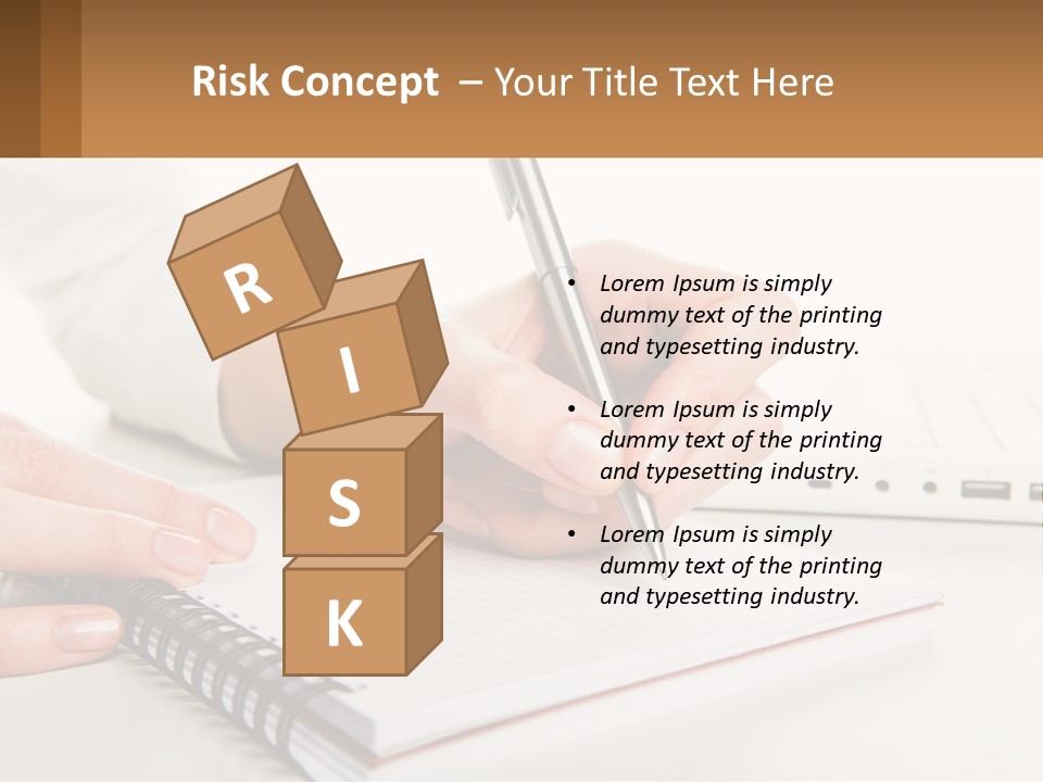 A Person Writing On A Piece Of Paper With A Pen PowerPoint Template