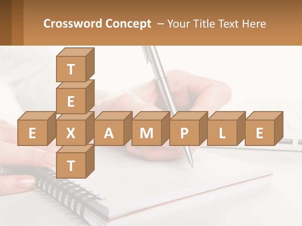 A Person Writing On A Piece Of Paper With A Pen PowerPoint Template