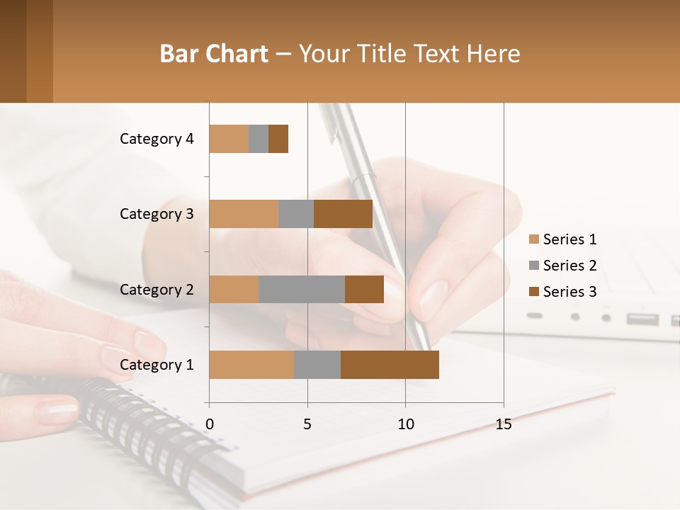 A Person Writing On A Piece Of Paper With A Pen PowerPoint Template