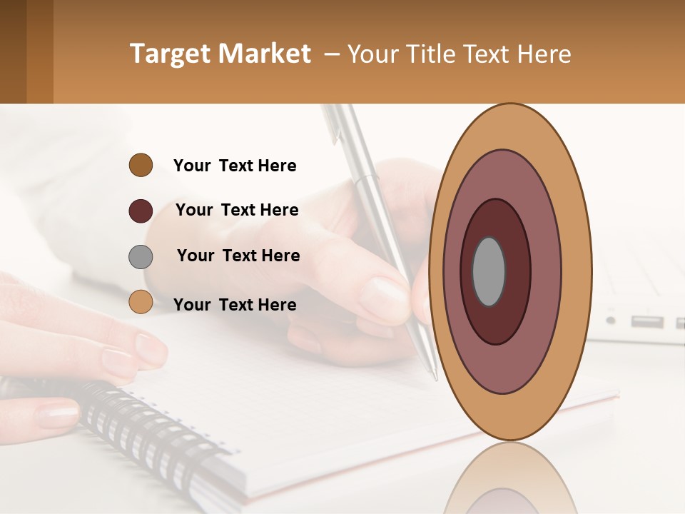 A Person Writing On A Piece Of Paper With A Pen PowerPoint Template