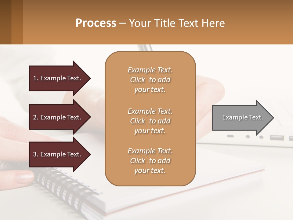 A Person Writing On A Piece Of Paper With A Pen PowerPoint Template