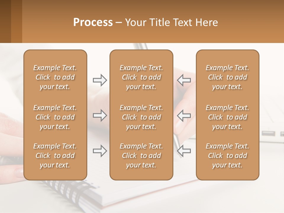 A Person Writing On A Piece Of Paper With A Pen PowerPoint Template