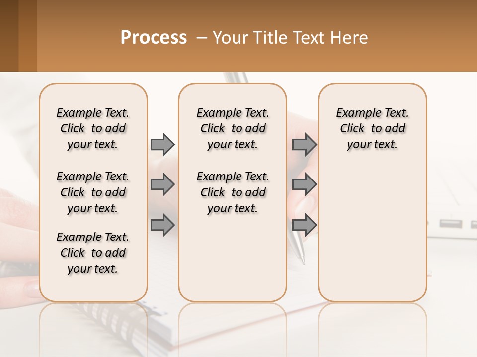 A Person Writing On A Piece Of Paper With A Pen PowerPoint Template