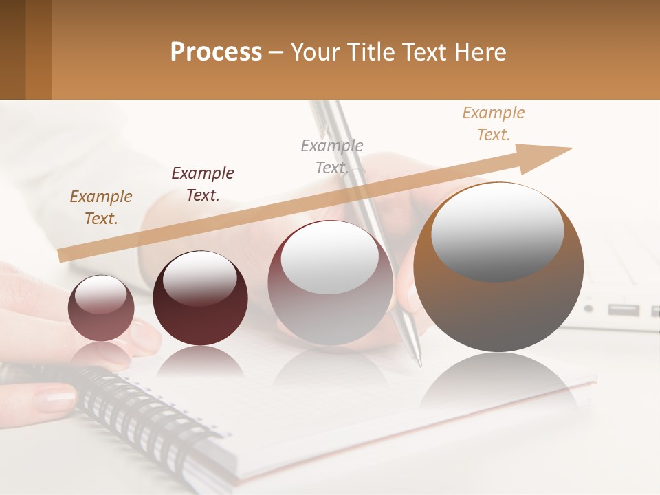 A Person Writing On A Piece Of Paper With A Pen PowerPoint Template