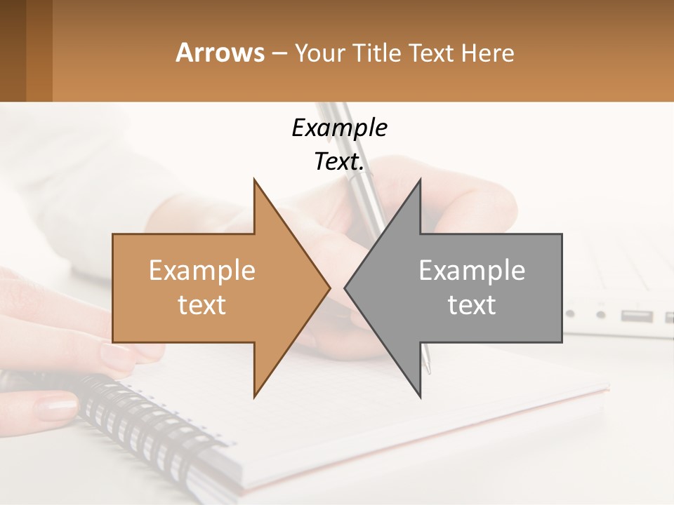 A Person Writing On A Piece Of Paper With A Pen PowerPoint Template