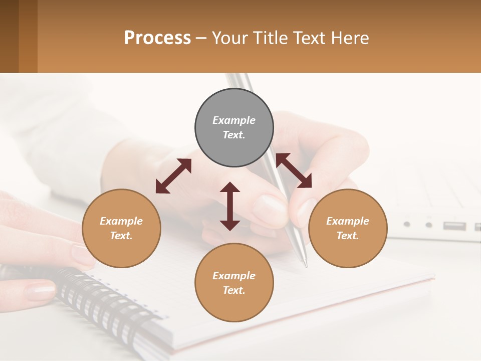 A Person Writing On A Piece Of Paper With A Pen PowerPoint Template