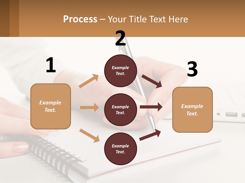 A Person Writing On A Piece Of Paper With A Pen PowerPoint Template