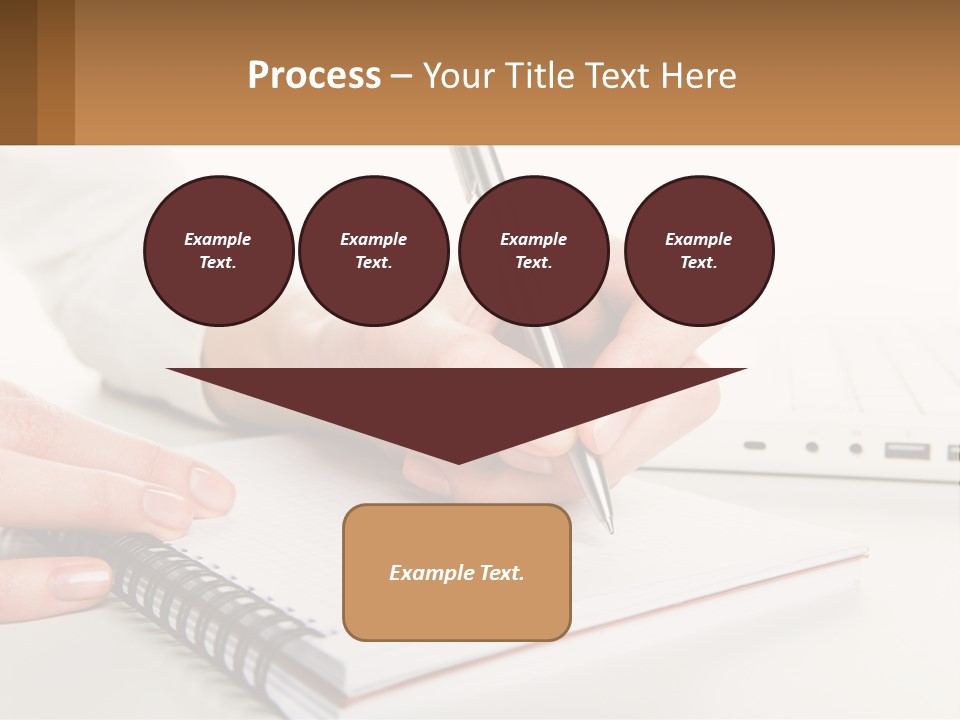 A Person Writing On A Piece Of Paper With A Pen PowerPoint Template
