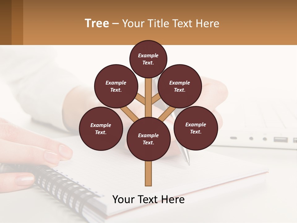 A Person Writing On A Piece Of Paper With A Pen PowerPoint Template