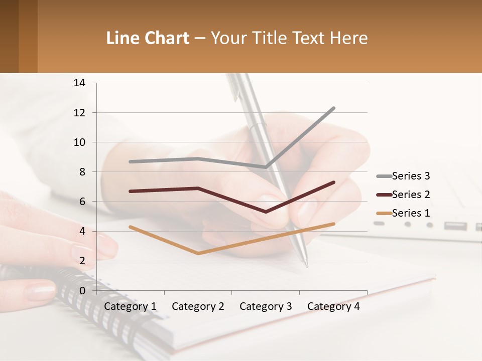 A Person Writing On A Piece Of Paper With A Pen PowerPoint Template