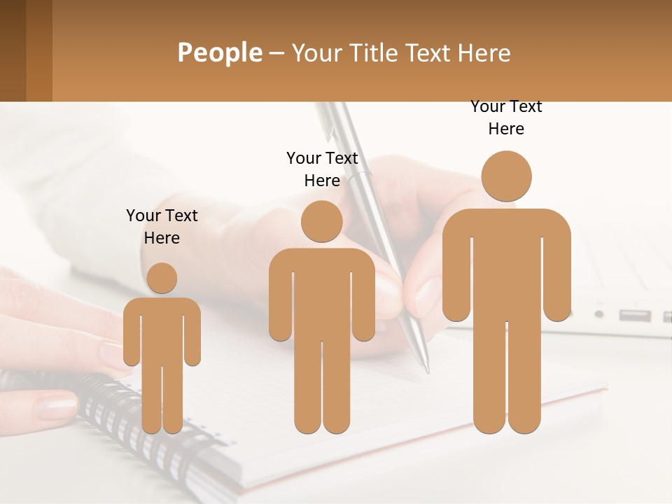 A Person Writing On A Piece Of Paper With A Pen PowerPoint Template