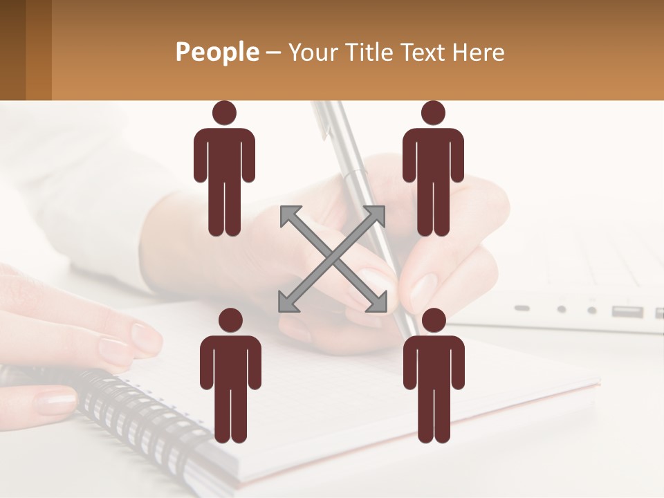 A Person Writing On A Piece Of Paper With A Pen PowerPoint Template