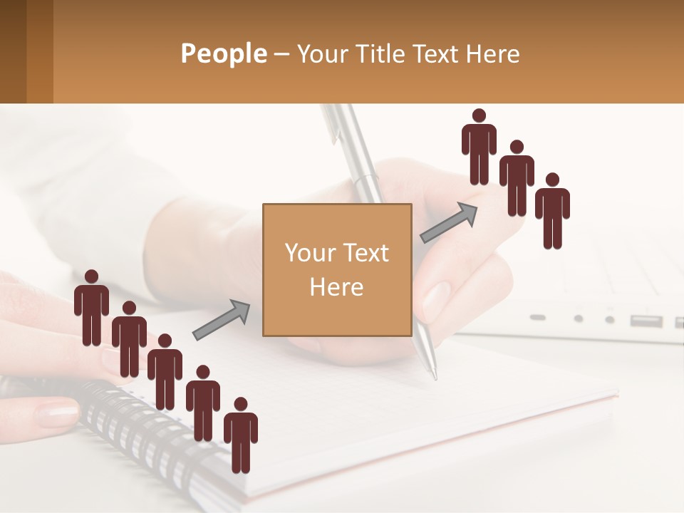 A Person Writing On A Piece Of Paper With A Pen PowerPoint Template