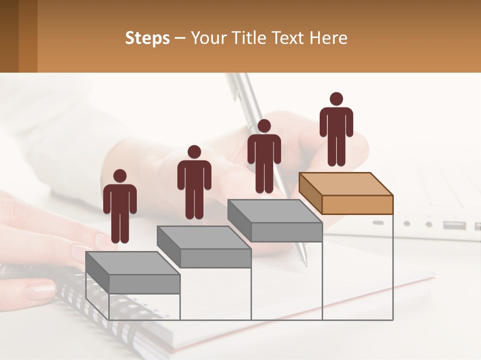 A Person Writing On A Piece Of Paper With A Pen PowerPoint Template