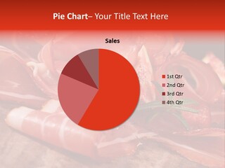 A Plate Of Meat With A Leaf On Top Of It PowerPoint Template