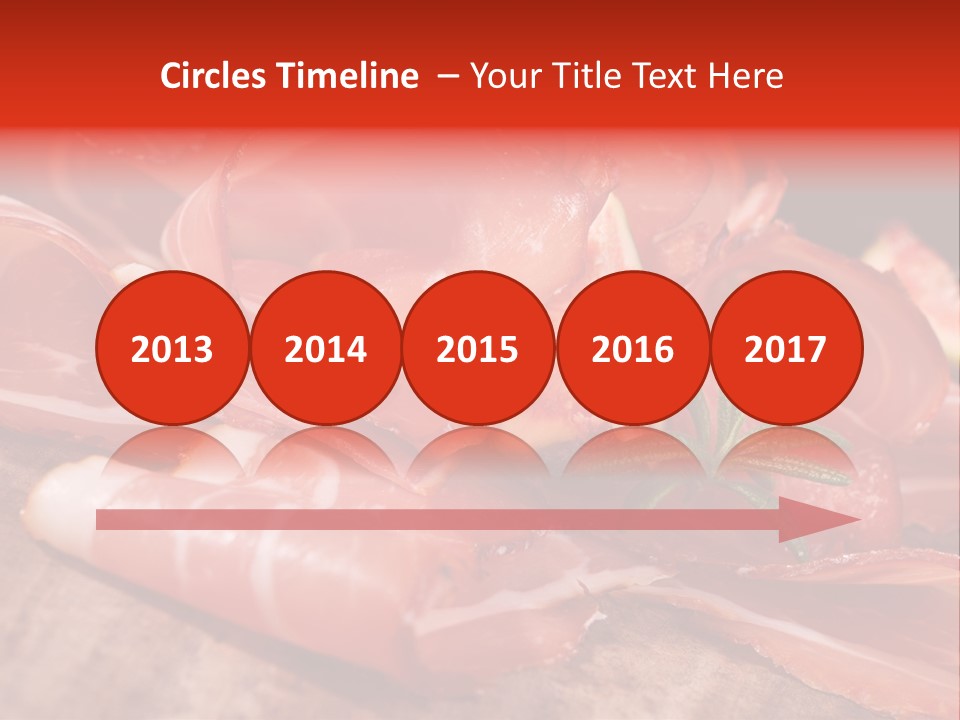 A Plate Of Meat With A Leaf On Top Of It PowerPoint Template