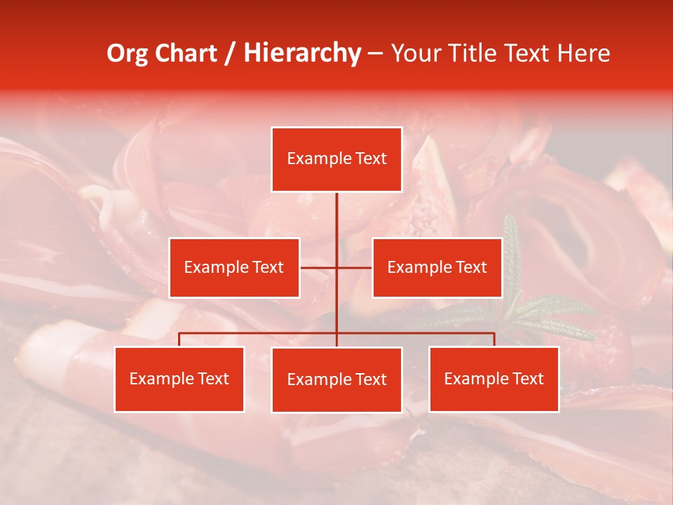 A Plate Of Meat With A Leaf On Top Of It PowerPoint Template